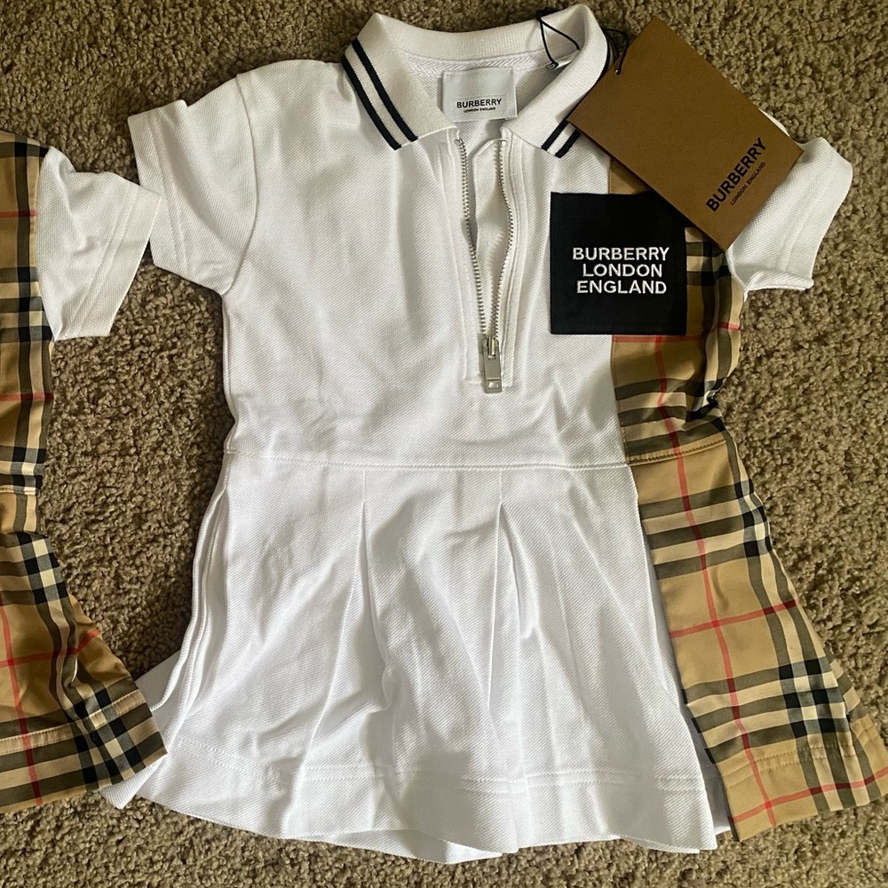 COPY - Burberry Girls' Serena Piqué Polo Shirt Dress